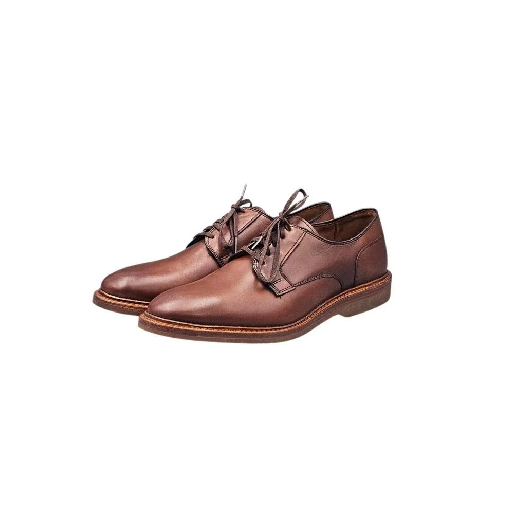 Allen Edmonds Men's Size 11 D US NWOB Walker Brown Leather Oxfords Derby Shoes